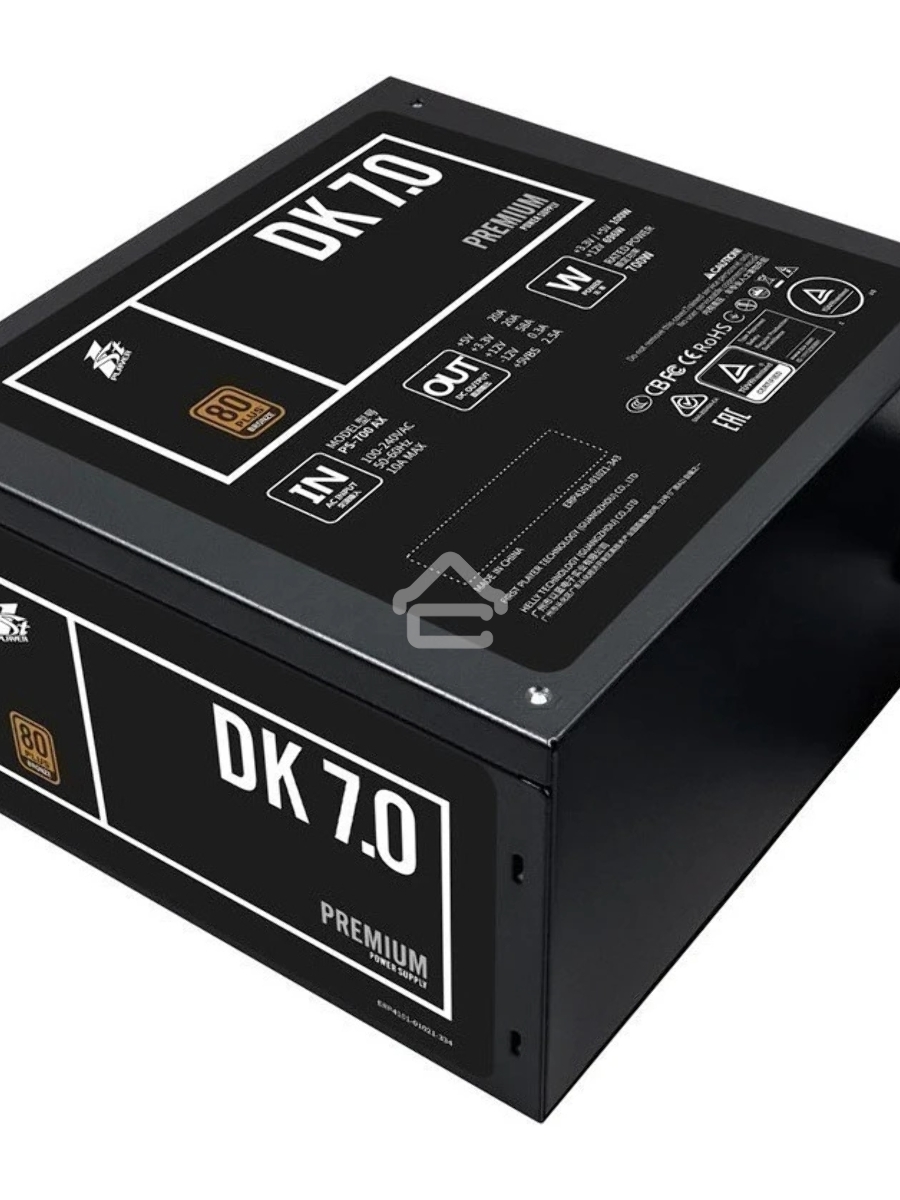 Блок питания 1STPLAYER DK PREMIUM PS-700AX, 700Вт, 80 PLUS Bronze, 120мм, черный