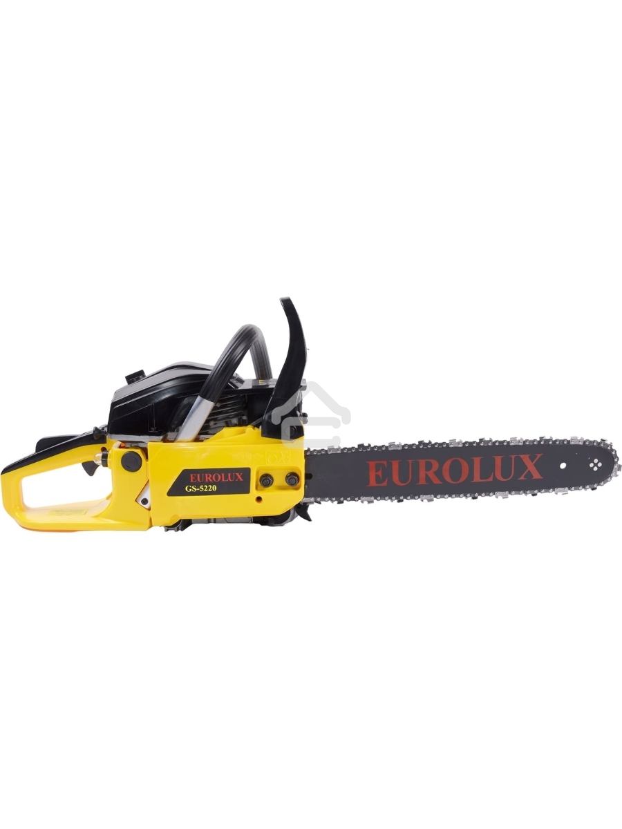 Бензопила Eurolux GS-5220 2400 Вт,Длина шины мм / дюймы 505 / 20” Объём двигателя см3 52 70/6/8