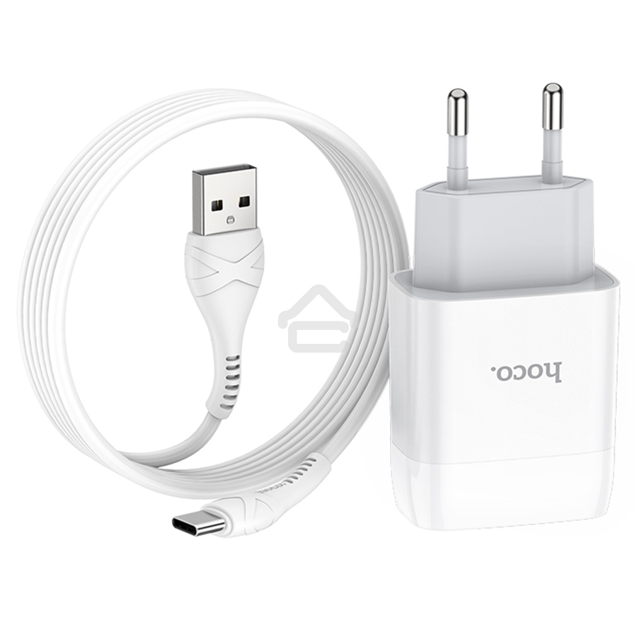 Сетевое зарядное устройство HOCO (6931474713018) для Type-C C72Aa White