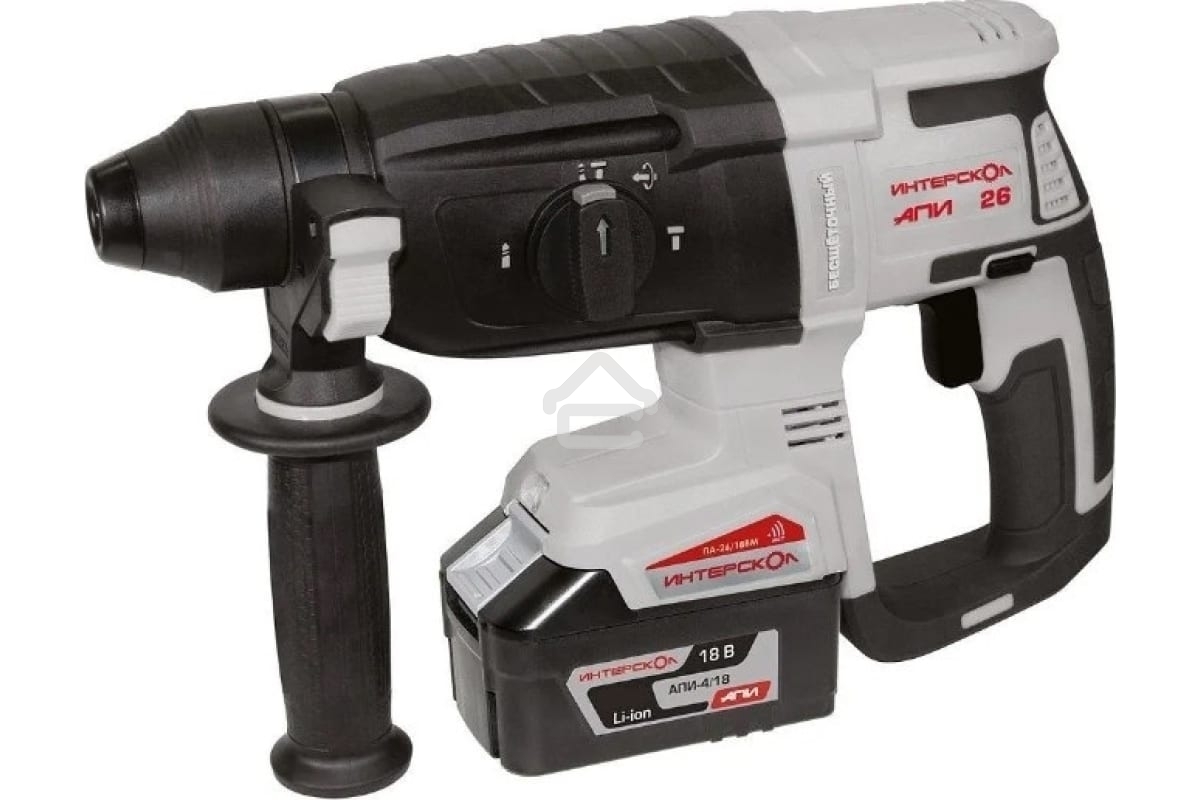 Перфоратор аккумуляторный бесщеточный ПА-26/18ВМ SDS plus Li-ion АПИ (кейс 2 аккум. 2.0А.ч ЗУ) Интерскол 731.2.2.70