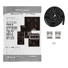 Индукционная варочная панель Krona ERDE 30 BL 2BFTS черный