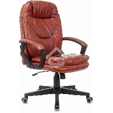 Кресло руководителя Бюрократ CH-868N Boroko-37 коричневый, искусственная кожа, крестовина пластик