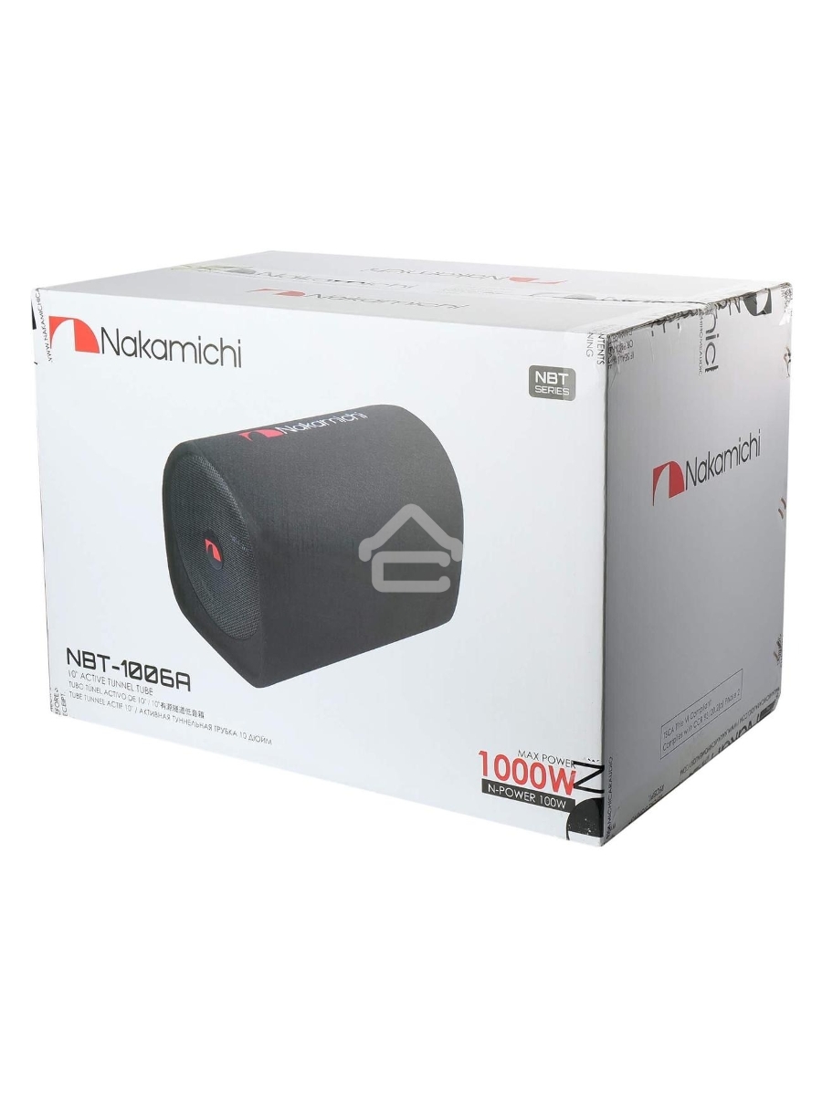 Сабвуфер автомобильный Nakamichi NBT-1006A 100Вт активный (25см/10