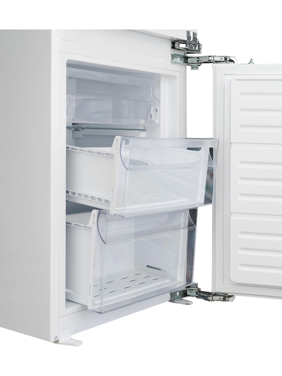 Холодильник Schaub Lorenz SLU E235W5 BUILT-IN белый двухкамерный 180/63 л морозилка снизу, капельная