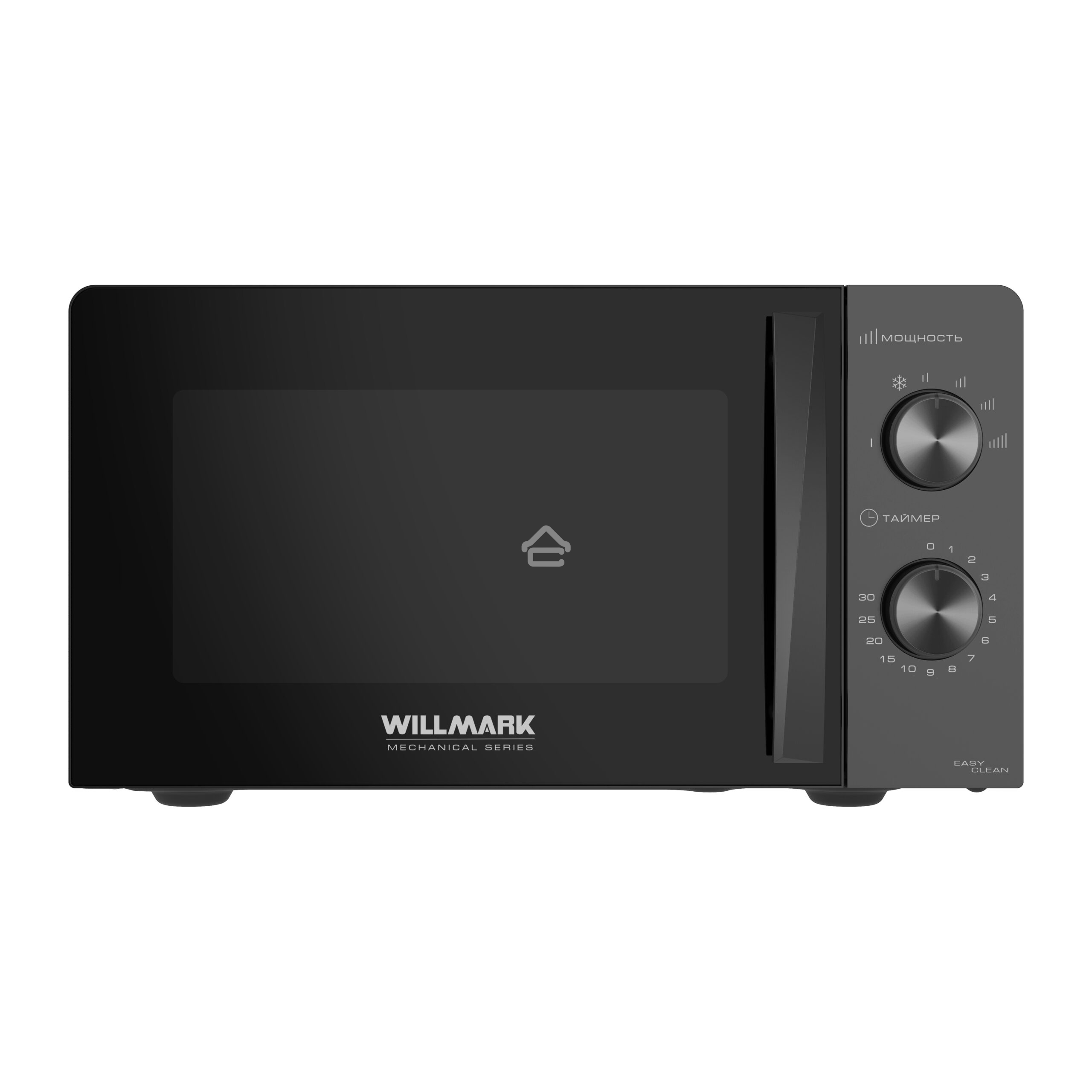 Микроволновая печь Willmark WMO-201MB (20л, 700Вт, механич.ПУ, ручка д/л откр.дв,6 ур.мощн., черная)