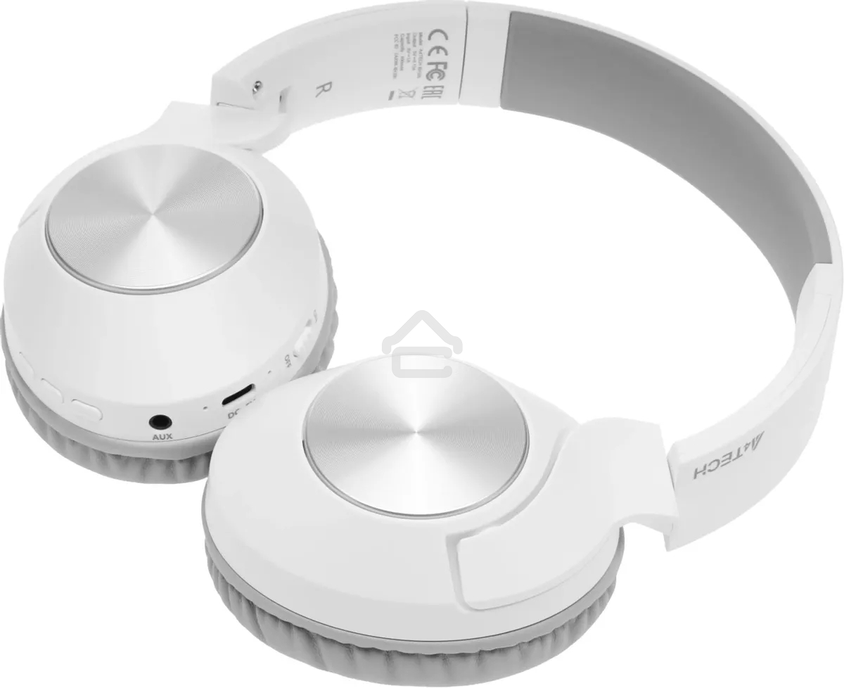 Наушники накладные A4Tech 2Drumtek BH300 белый/серый беспроводные bluetooth оголовье (BH300 GRAYISH WHITE)