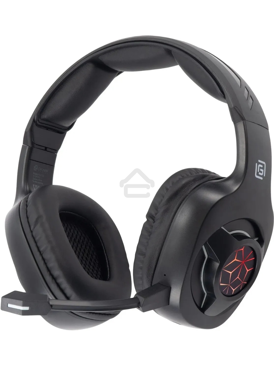 Наушники с микрофоном Оклик HS-L575G черный накладные BT оголовье (1895253)