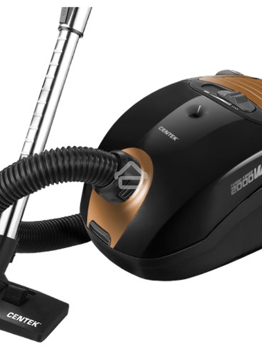 Пылесос Centek CT-2511 черный/желтый, 400/2000 Вт, уборка сухая, пылесборник мешок 2 л