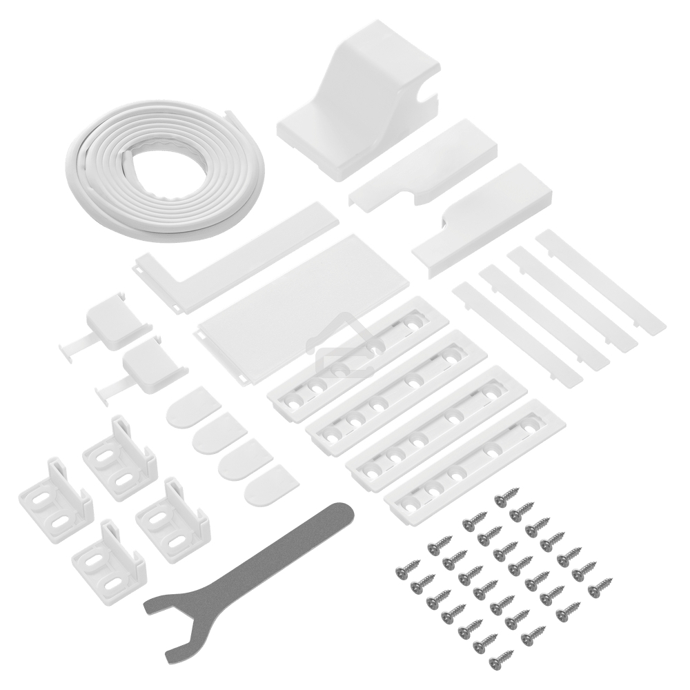 Встраиваемый холодильник Maunfeld MBF193SLFWGR Inverter белый двухкамерный 229/76 л морозилка снизу