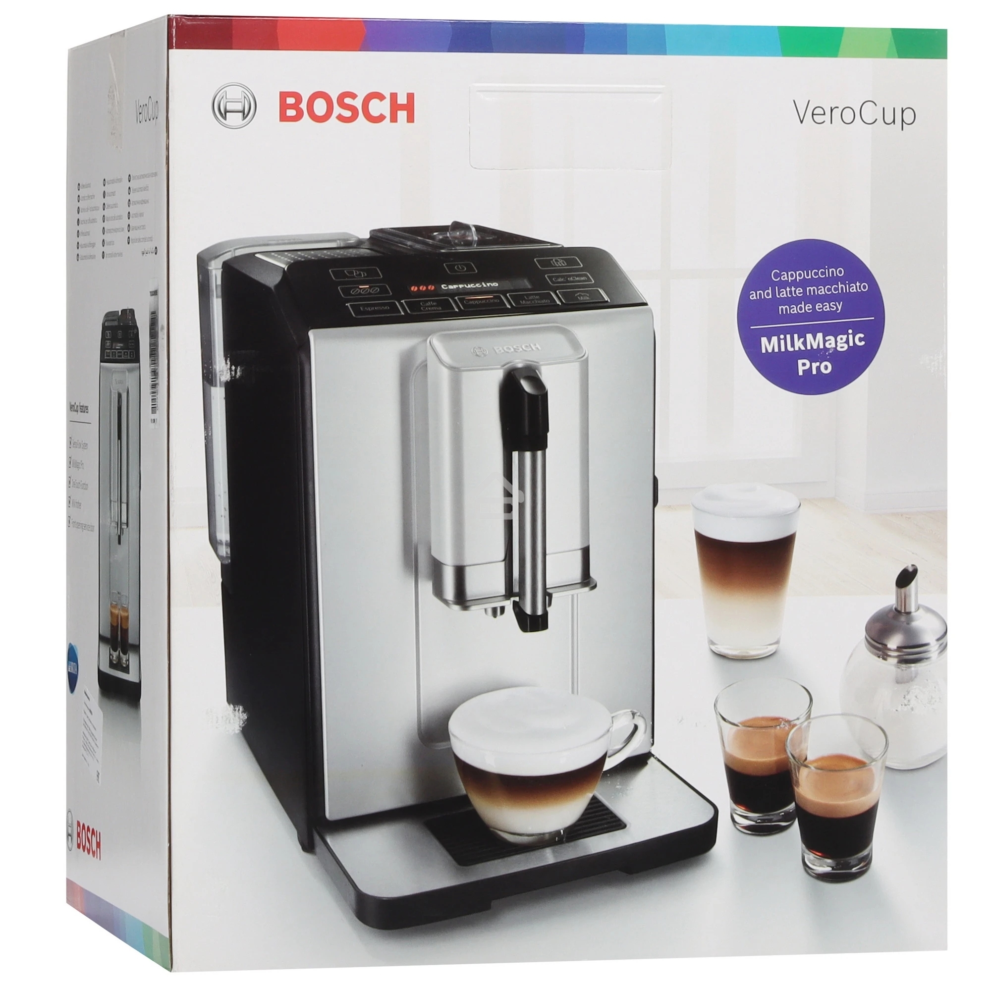 Кофемашина автоматическая Bosch TIS30351DE серебристый, исп. кофе - зерновой, 1.4 л, 1300 Вт, 15 Бар