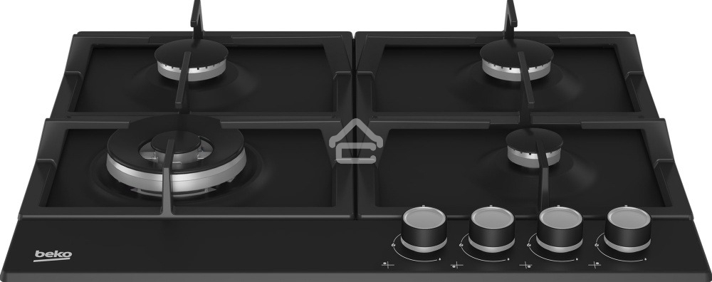 Встраиваемая газовая варочная поверхность Beko HIAW 64225 SB, черный