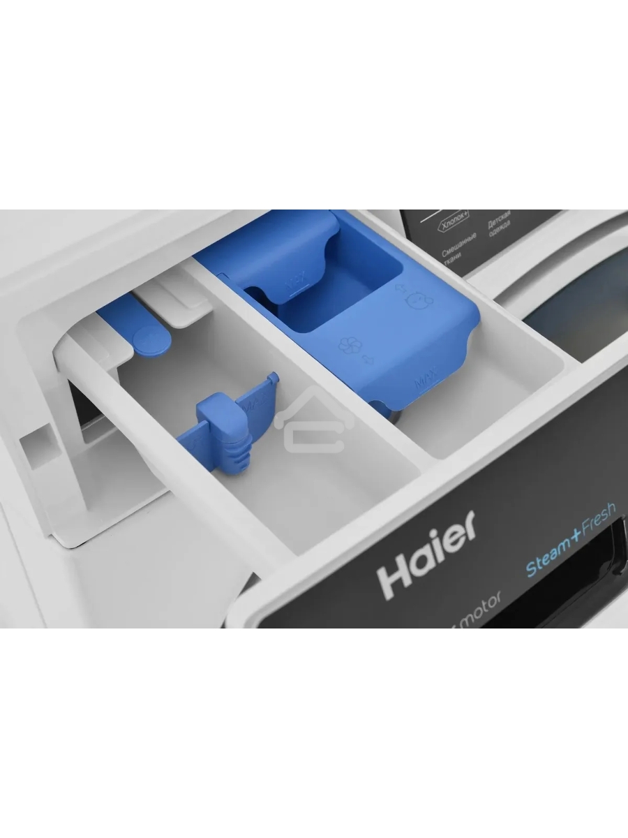 Стиральная машина Haier HWD80-BP14979 белый, загрузка фронтальная 8 кг, 5 кг - сушка, 1400 об/мин, класс: B