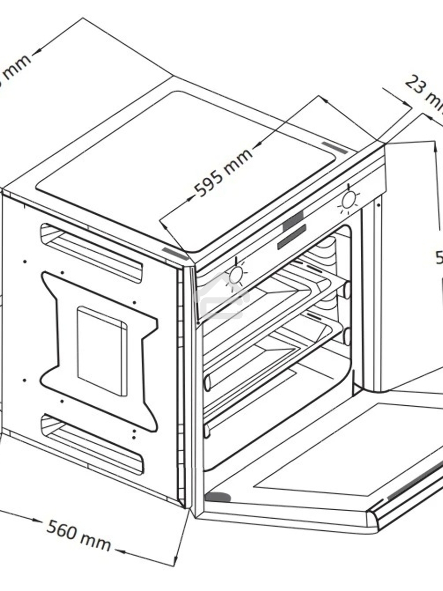 Духовой шкаф HIBERG VM 6193 W белый