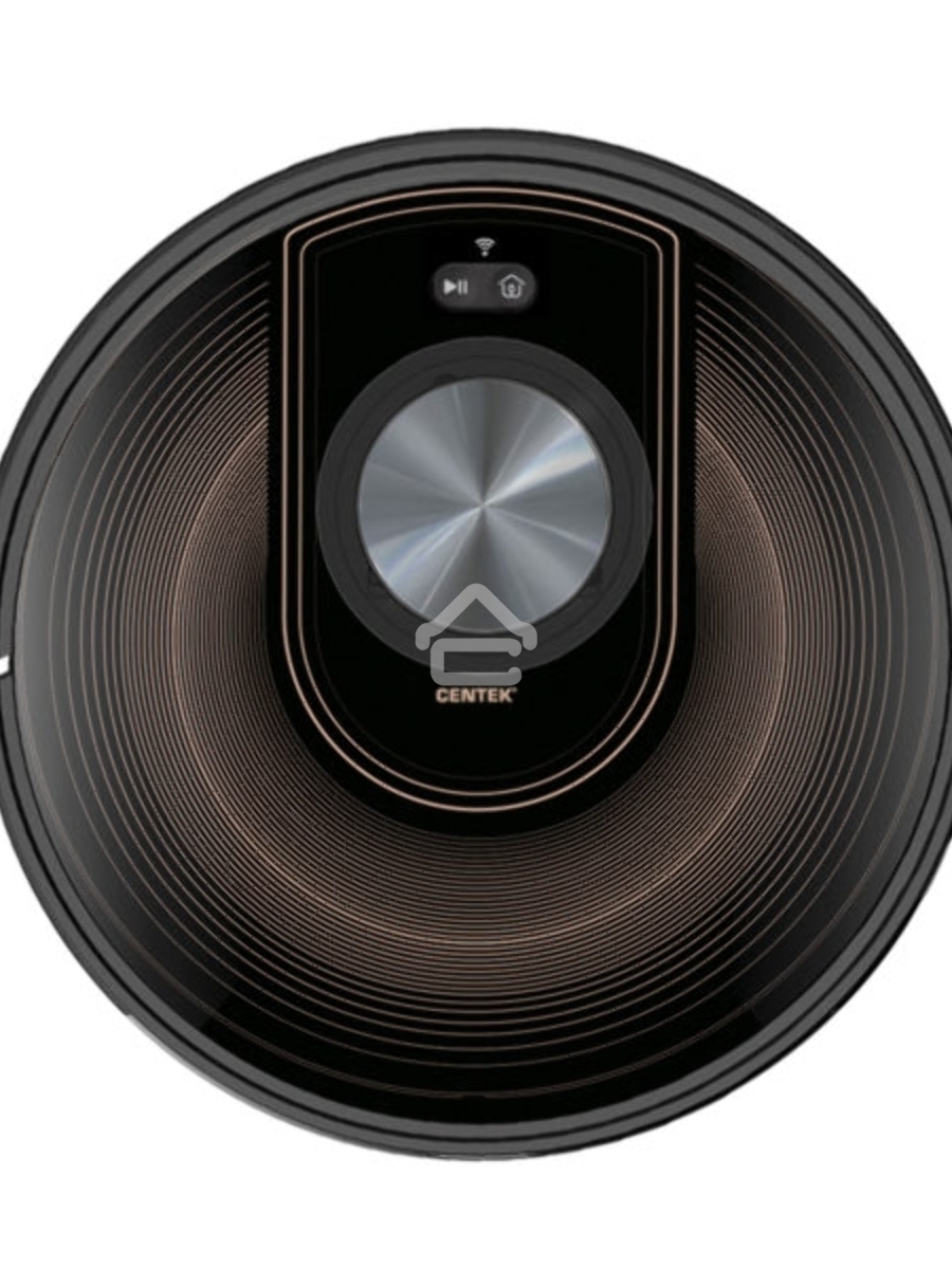 Робот-пылесос Centek CT-2740 черный/коричневый, 2600 мAч Li-Ion, уборка сухая/влажная, пылесборник  контейнер 0.68 л