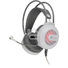 Наушники с микрофоном Оклик HS-L300G White белый 2.2м мониторные USB оголовье (1796952)