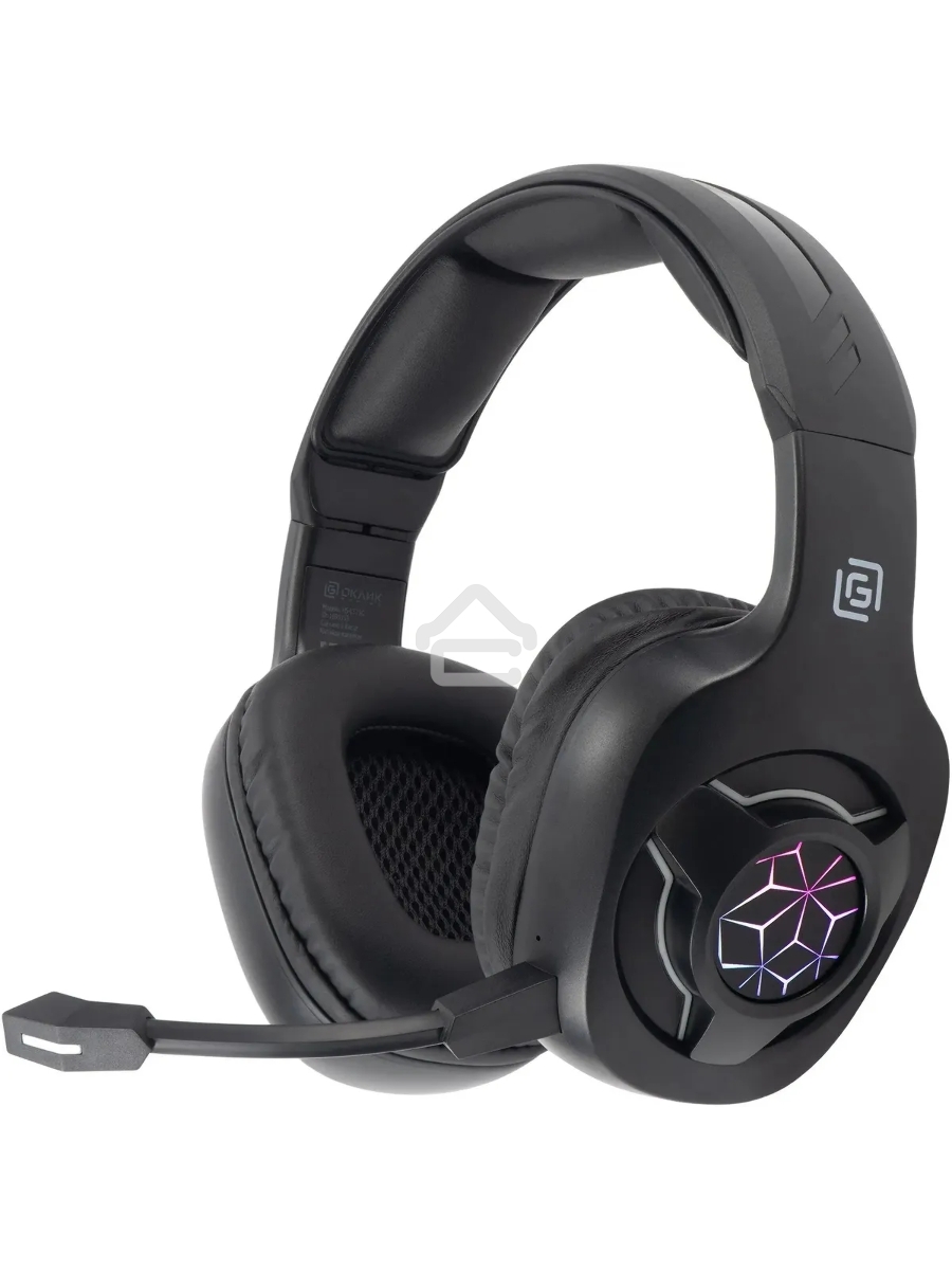 Наушники с микрофоном Оклик HS-L575G черный накладные BT оголовье (1895253)
