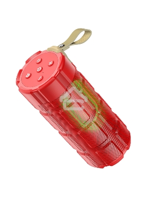 Портативная колонка HOCO HC7 красный LED подсветка