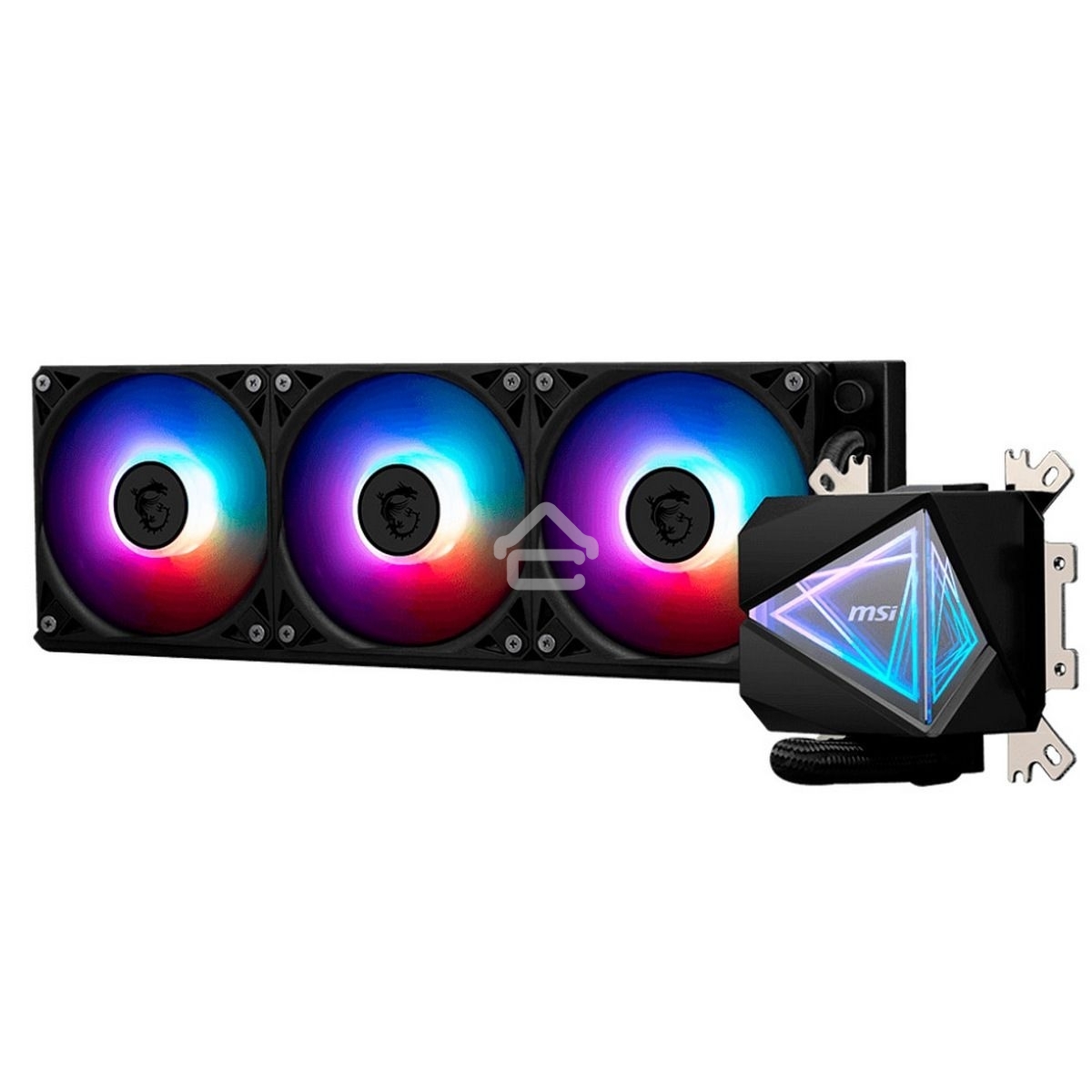 Система жидкостного охлаждения MSI MAG CORELIQUID I360 3x ARGb Gen2 Fan, ARGb Gen2 Block, Color Box