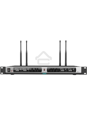 Радиосистема DSPPA D5816 беспроводной приемник, четырехканальный дизайн, PLL, функция автоматической связи с цифровой блокировкой PLL канала UHF200