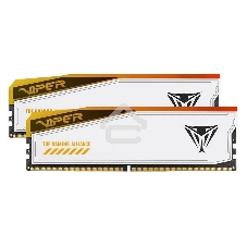 Оперативная память Patriot Viper Elite 5 TUF Gaming, DDR5, 48GB (2x24 GB), 6000 MHz, CL36, DIMM, радиатор, RGB, белый