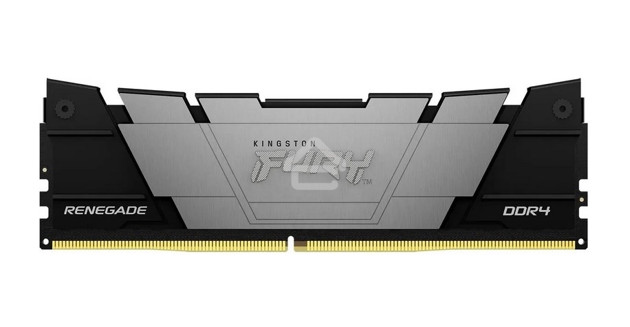 Оперативная память Kingston Fury Renegade, DDR4, 32GB (2x16GB), 3200MHz, CL16, DIMM, с радиаторами, серый/черный