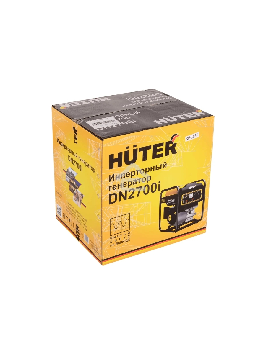 Электрогенератор бензиновый инверторный Huter DN2700i, 2.7 кВт, 84 дБ, 24 кг