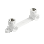 Планка монтажная с водорозетками полипропиленовая PRO AQUA PA280012P 25 х 1/2' ВР для смесителя белая