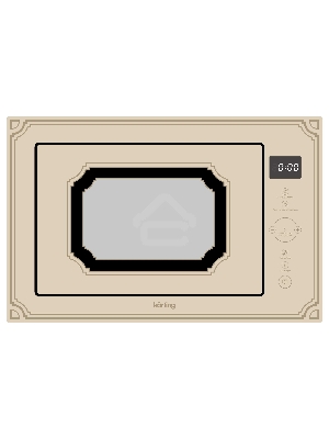 Микроволновая печь встраиваемая Korting KMI 825 RGB бежевый, 25 л, 900 Вт, переключатели - сенсор
