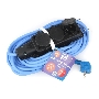 Удлинитель морозостойкий Gembird PC-3GF-R-10(IP) чёрный/синий, 10 м, 3 розетки, 3500 Вт