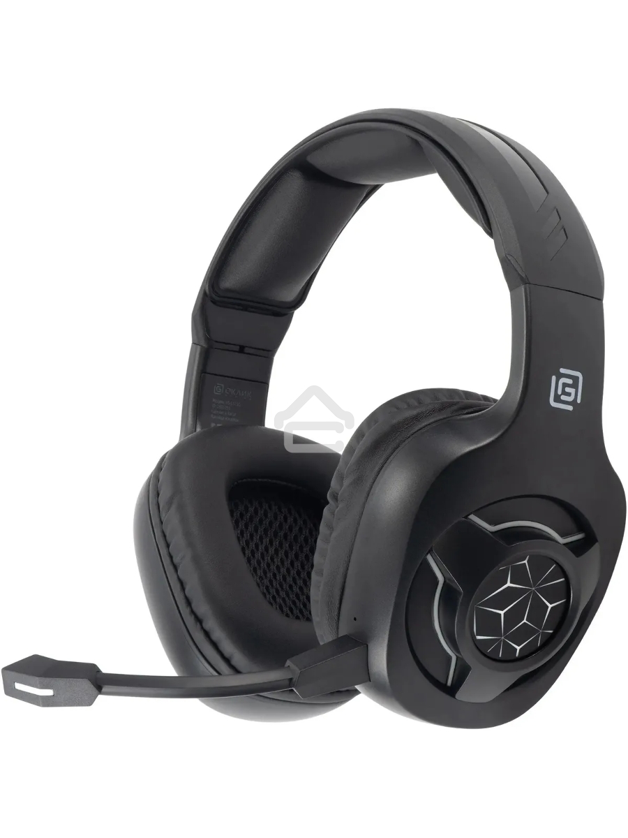 Наушники с микрофоном Оклик HS-L575G черный накладные BT оголовье (1895253)
