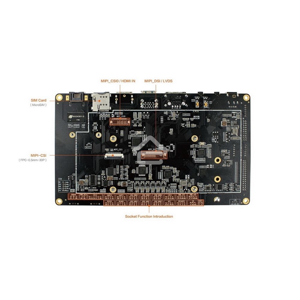Одноплатный компьютер Firefly AIO-3399J-4GB 4G+16G HDMI IN, Core-3399J soldered with his backplane