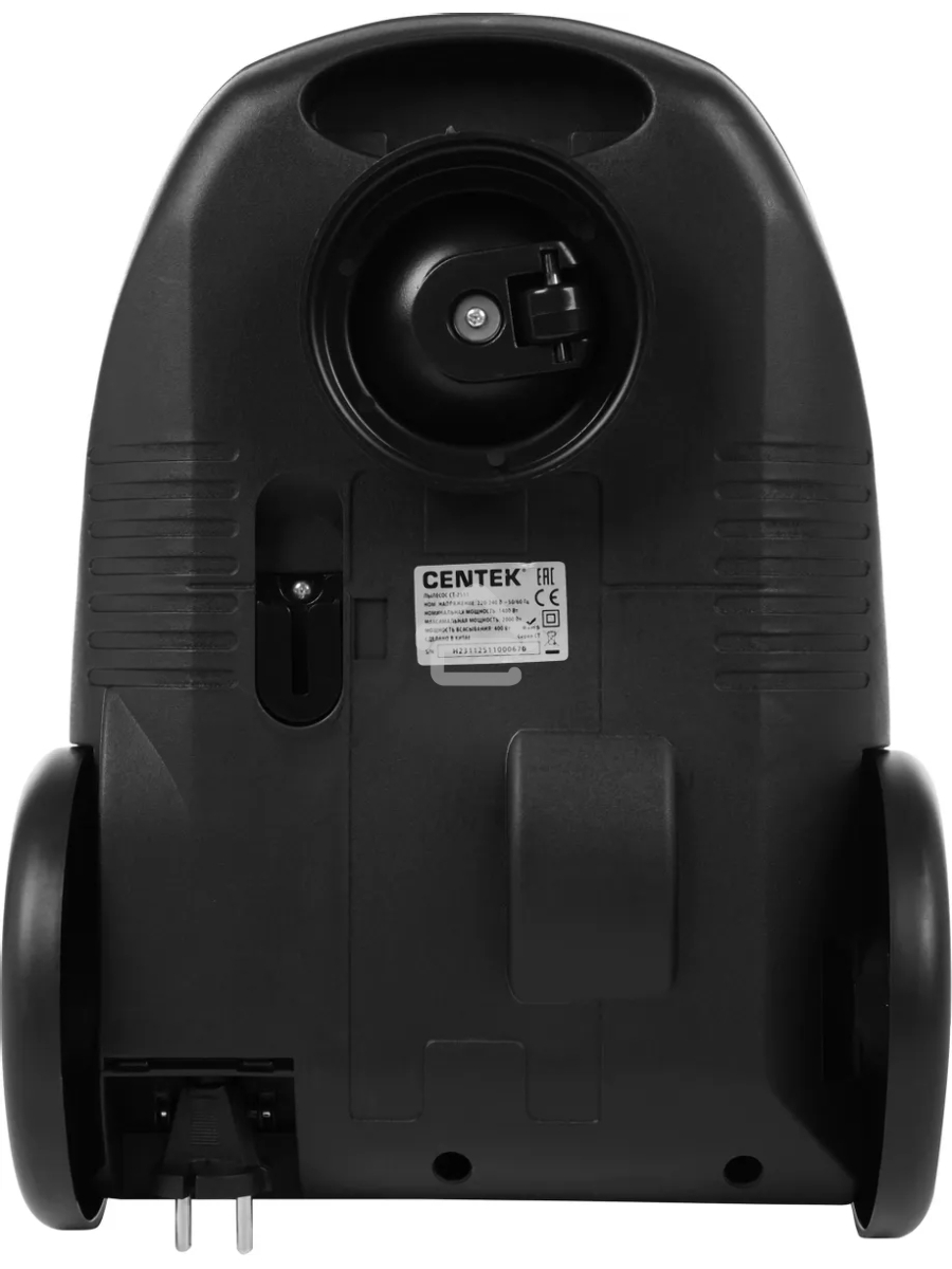 Пылесос Centek CT-2511 черный/желтый, 400/2000 Вт, уборка сухая, пылесборник мешок 2 л