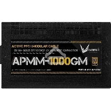 Блок питания Aerocool/Formula ATX 1000W APMM-1000GM Gen.5 80 PLUS gold (20+4pin) APFC 120мм fan 8xSATA Cab Manag RTL