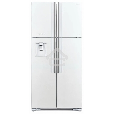 Холодильник Hitachi R-W660PUC7 GPW белый двухкамерный 396/144л морозилка сверху, No Frost, Side by Side