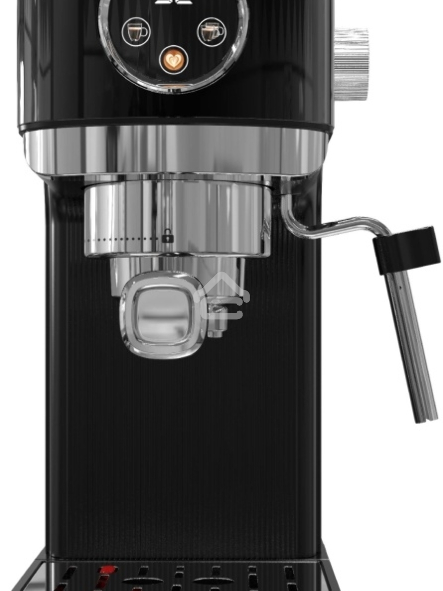 Кофеварка рожковая Korting KCM 1002 EN чёрный, молотый, 1.2 л, 1350 Вт, 20 бар