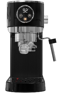 Кофеварка рожковая Korting KCM 1002 EN чёрный, молотый, 1.2 л, 1350 Вт, 20 бар