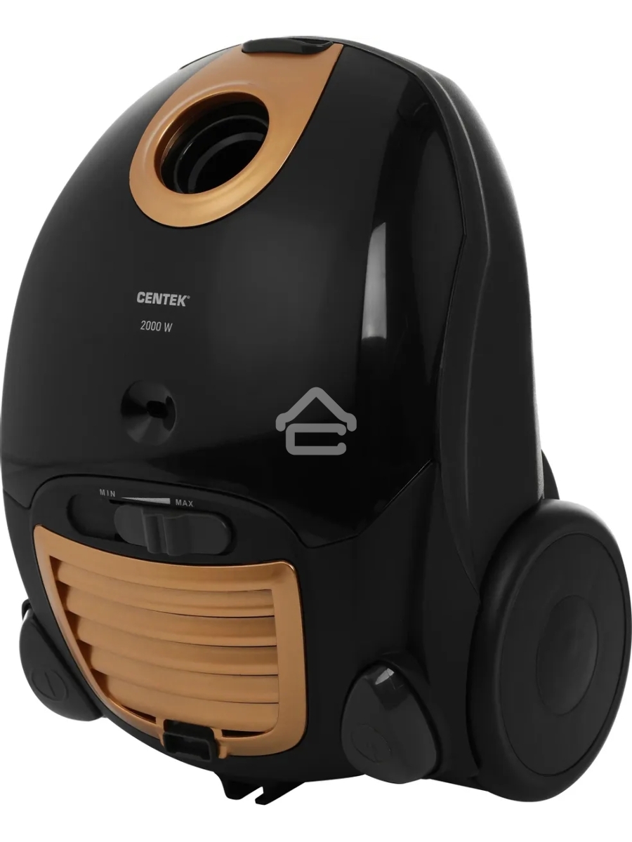 Пылесос Centek CT-2511 черный/желтый, 400/2000 Вт, уборка сухая, пылесборник мешок 2 л