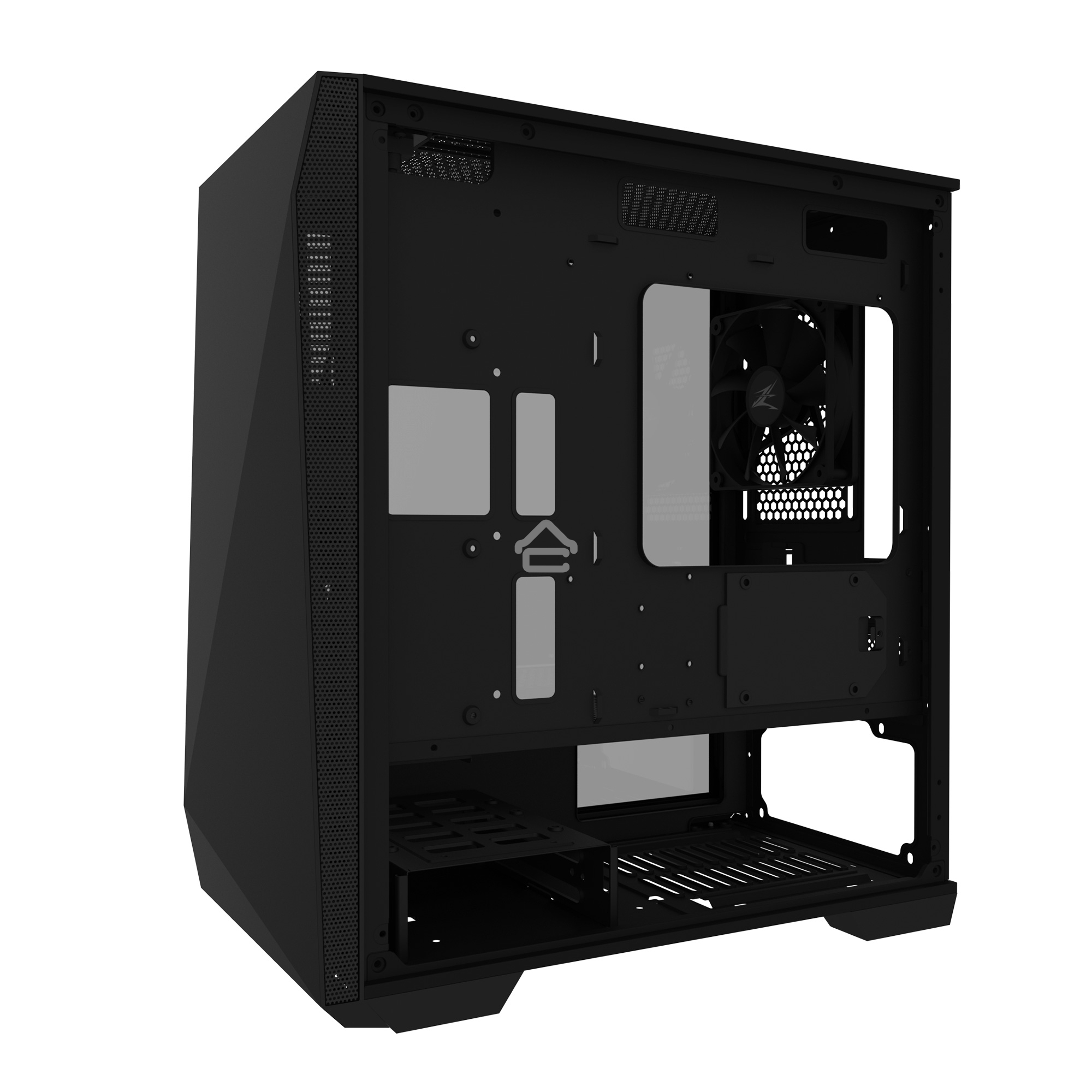 Компьютерный корпус ZALMAN Z1 ICEBERG, MicroATX, черный, WINDOW, 2xCOMBO (3.5