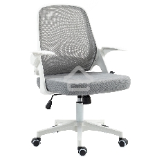 Кресло компьютерное Cactus CS-WMC212-GY белый/серый, сетка/ткань