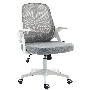 Кресло компьютерное Cactus CS-WMC212-GY белый/серый, сетка/ткань