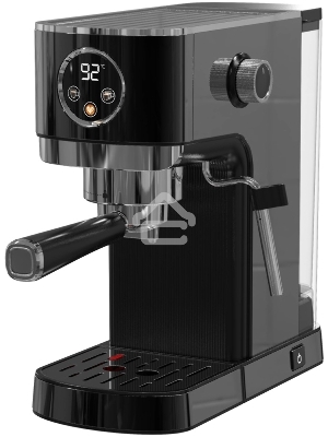 Кофеварка рожковая Korting KCM 1002 EN чёрный, молотый, 1.2 л, 1350 Вт, 20 бар