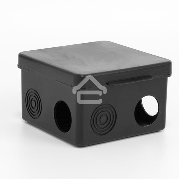 Коробка распределительная TOKOV ELECTRIC ОП 80х80х50 мм 7 каб. вводов IP54 черный