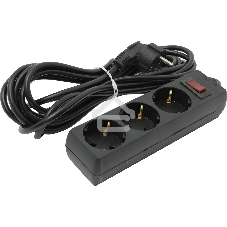 Сетевой фильтр ExeGate EX221182RUS SP-3-5B (3 розетки, 5м, евровилка, черный)