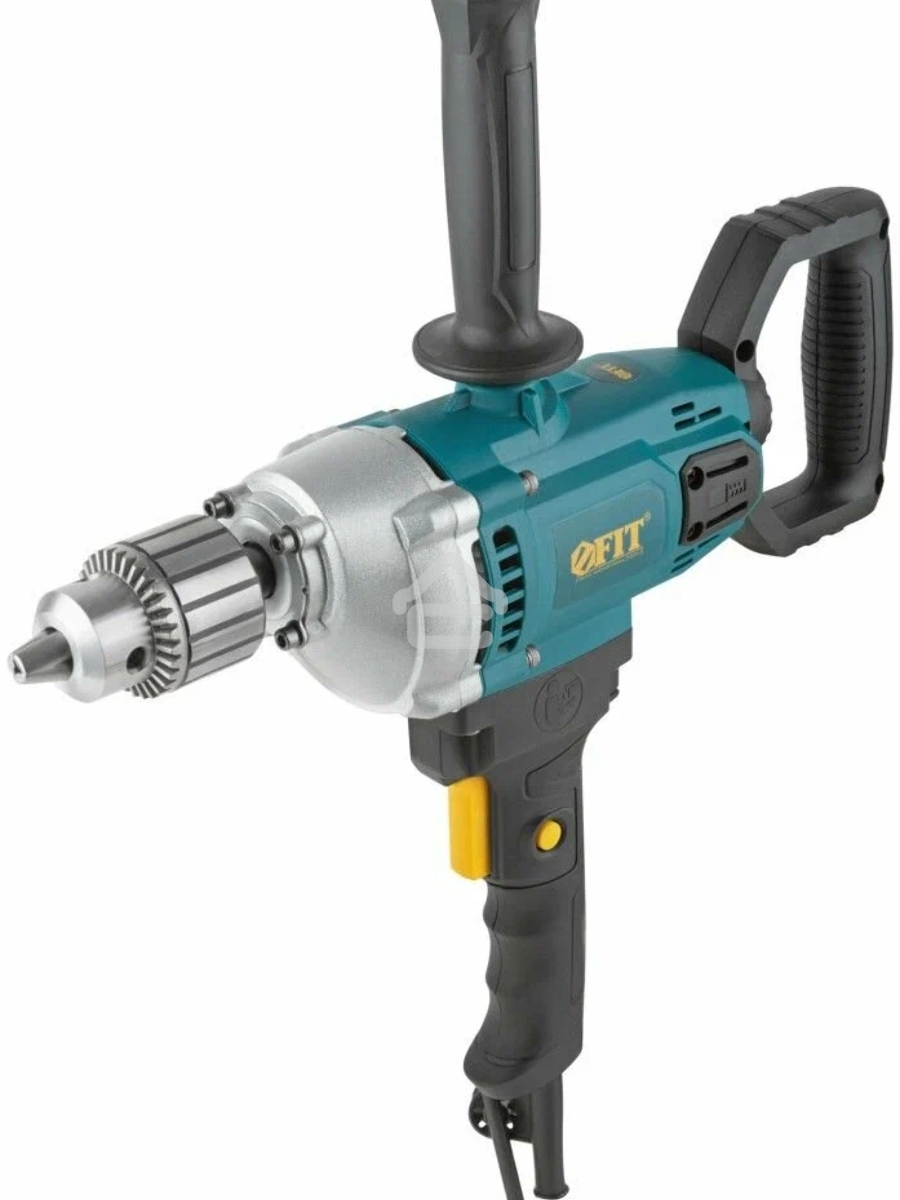 Дрель-миксер FIT ED-M720 720 Вт, 0-900 об/мин, КлП 3-16 мм, металл.корпус, рез.накл., коробка