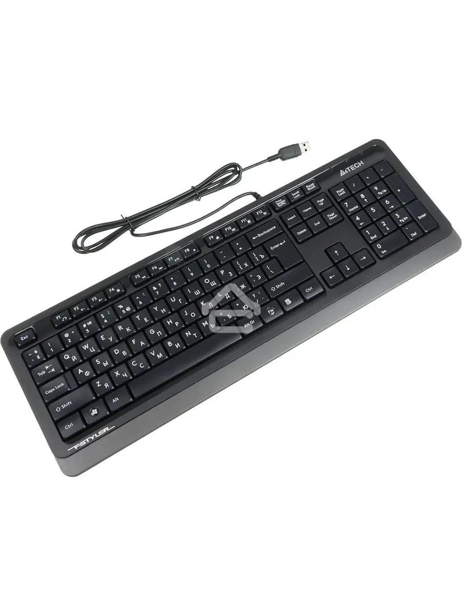 Клавиатура A4Tech Fstyler FK10 проводная, USB, черный/серый