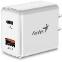 Адаптер Genius PD-20AC. Мощность 20Вт. Совместимость (порт USB-C и порт USB-A)
