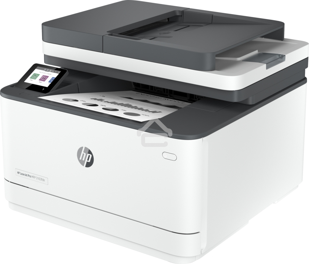 МФУ лазерное HP LaserJet Pro 3103fdn (3G631A), A4, ч/б, печ. 33 стр/мин., скан. до 19 стр/мин. (ч/б) 8 стр/мин. цвет, 1200x1200 dpi, USB, Ethernet