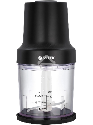 Измельчитель электрический Vitek VT-7131 0.3л. 800Вт черный
