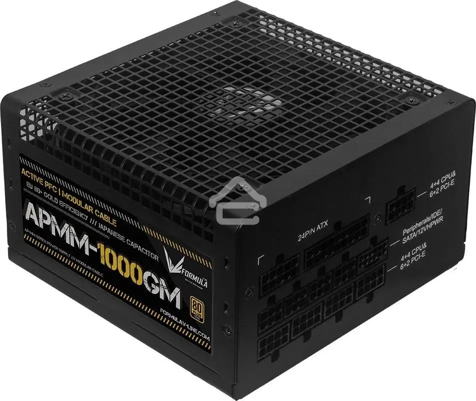 Блок питания Aerocool/Formula ATX 1000W APMM-1000GM Gen.5 80 PLUS gold (20+4pin) APFC 120мм fan 8xSATA Cab Manag RTL