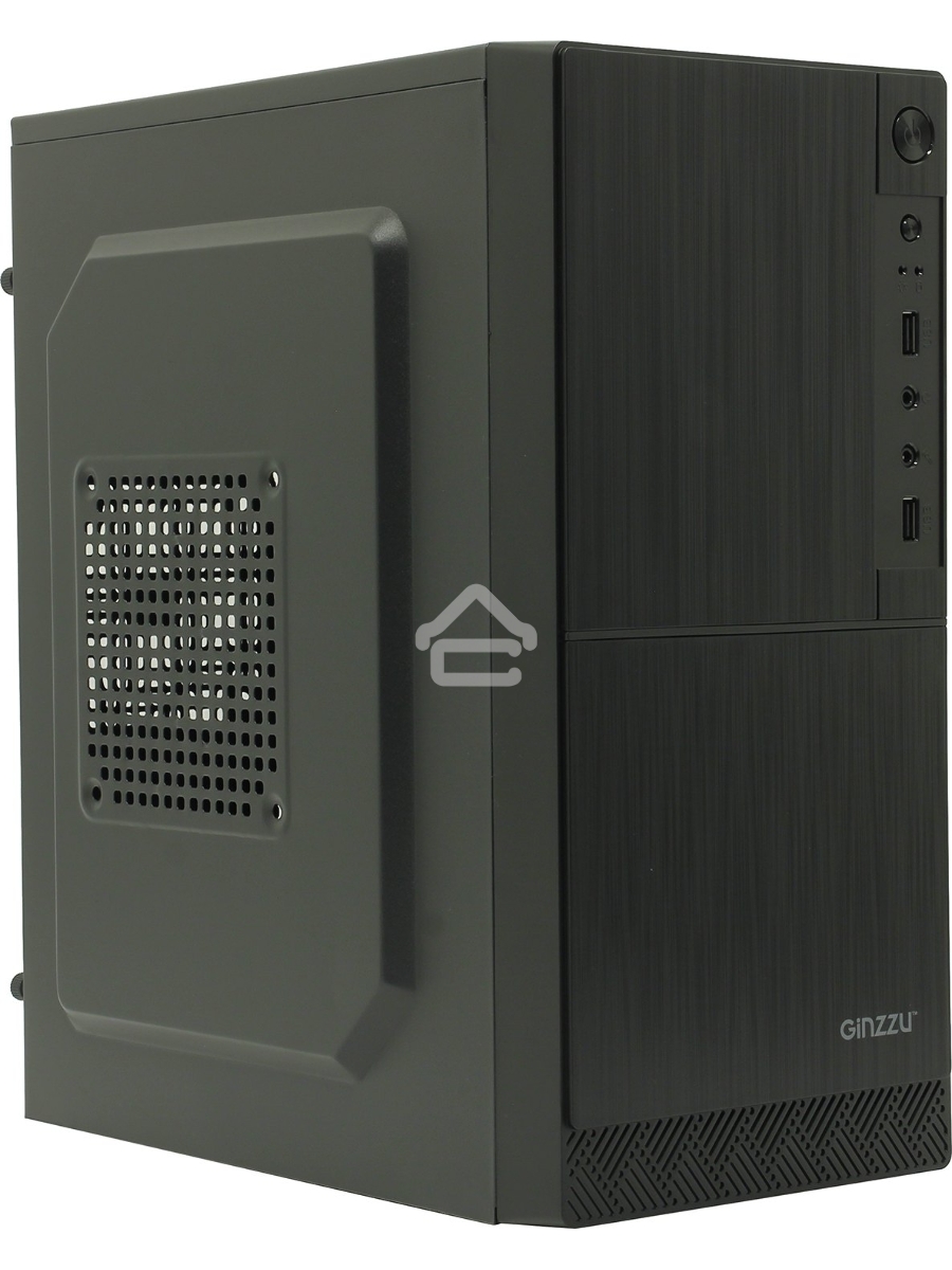 Компьютерный корпус Ginzzu A190 2*USB 2.0,AU w/o PSU